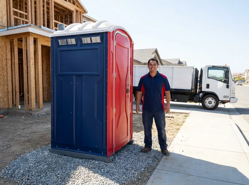 Construction Site Portable Toilet Rental in Fontana, CA